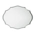 Beveled Silver Oval Wall Mirror Versatile Frameless Design for Vertical or Horizontal Display