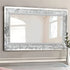 XXXL Crushed Crystal Diamond Wall Mirror – 120×60cm, Silver, Full Length