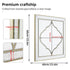 High-grade Unique Decorative Accent Mirror Elegant Square Wall Silver HD Mirror