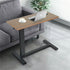 Non Tilt Top Overbed Bedside Table with Auto-Touch Adjustable Height Wheels