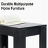 Rustic 2 Tier Side Table Open Accent Table Bedside Storage Slim Coffee End Table
