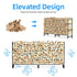 233cm Extra Long Heavy Duty Firewood Log Rack Metal Storage Holder Garden Indoor