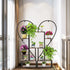 Fin Merge/Separate Metal Plant Stand Heart Shape Ladder Book Shelf For Indoor Garden