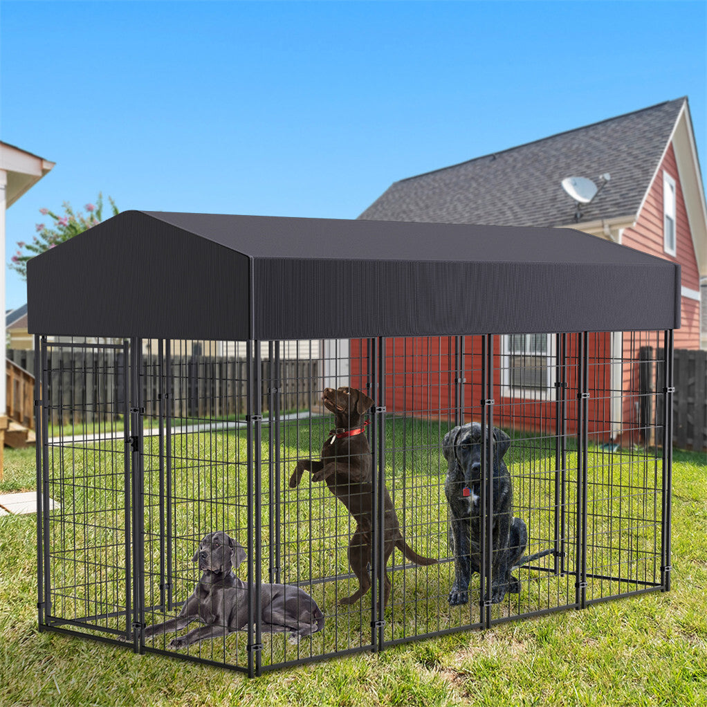 Large Jumbo Outdoor Dog Kennel Heavy Duty Pet Playpen Pre-galvanized Animal Cage Fence
