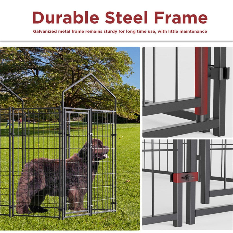 Large Jumbo Outdoor Dog Kennel Heavy Duty Pet Playpen Pre-galvanized Animal Cage Fence