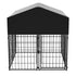 Dog Playpen House Heavy Duty Large Outdoor Dog Kennel Anti-rust Metal Pet Crate