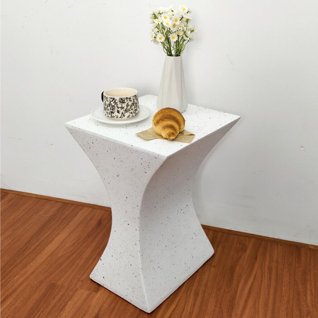 Hourglass Shape Geometric Lightweight Coffee Side Table Bedroom Nightstand Table