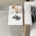 Heavy-Duty C-Shaped End Table with Storage