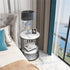 Solid Marble Sofa Side Coffee Table Bedside Storage Display Table Plant Stand