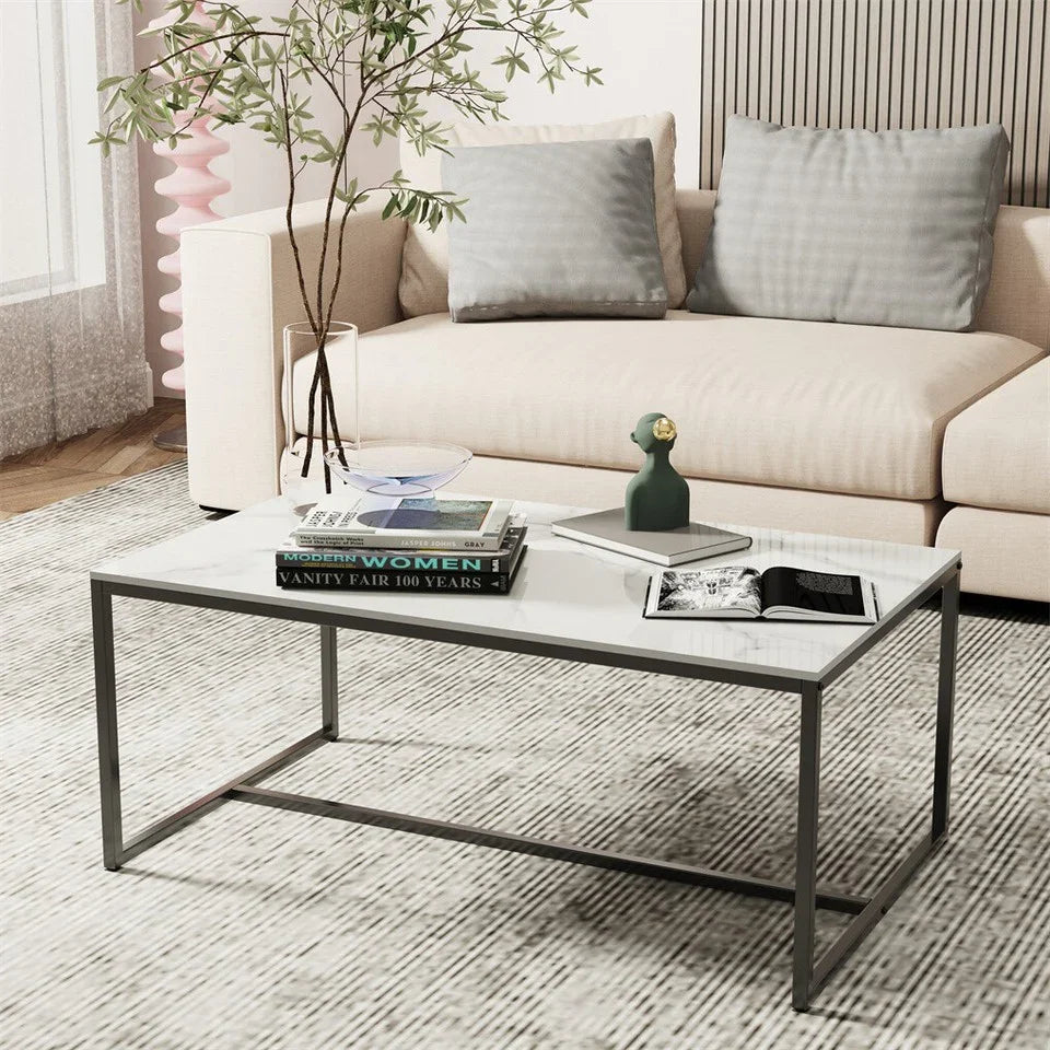 Elegant Heavy Duty Stone Coffee & Side Table