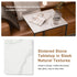 C-Shaped Marble Accent Side Table