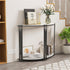 Half Moon Console Table Marble Semi-Circle Entrance Hall Table