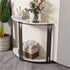 Half Moon Console Table Marble Semi-Circle Entrance Hall Table