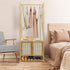 High Strength Bamboo Clothing Rack Closet Organizer Storage Cabinet & Shoe Shelf