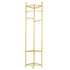 Fin Heavy Duty Clothes Stand Space-Saving Corner Coat Hat Shoes Rack Bedroom