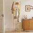 Fin Heavy Duty Clothes Stand Space-Saving Corner Coat Hat Shoes Rack Bedroom