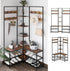 Xxl Corner Coat Stand Widen Depth Bench Shoe Rack Storage Shelves 10 Dual Hooks
