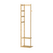 Bamboo Coat Stand Clothes Rack with Garment Shelf, Hanging Rail and Hooks