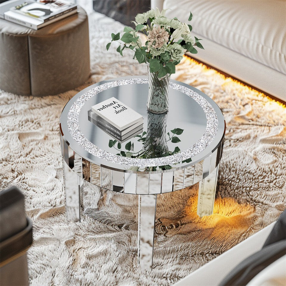 XXL Bling Mirrored Crystal Coffee Table
