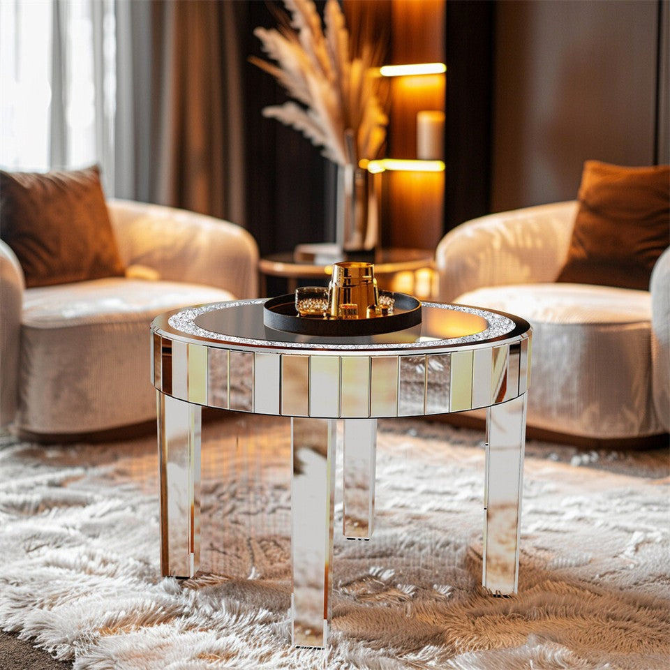 XXL Bling Mirrored Crystal Coffee Table