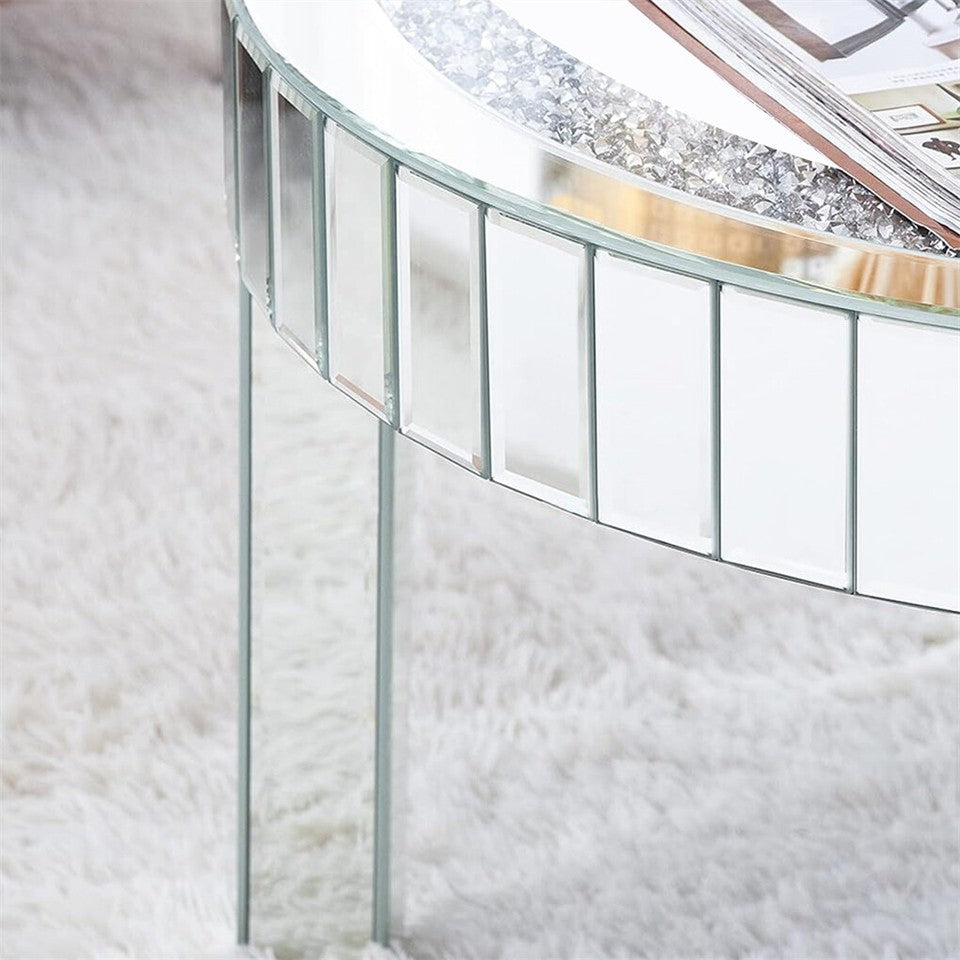 XXL Bling Mirrored Crystal Coffee Table