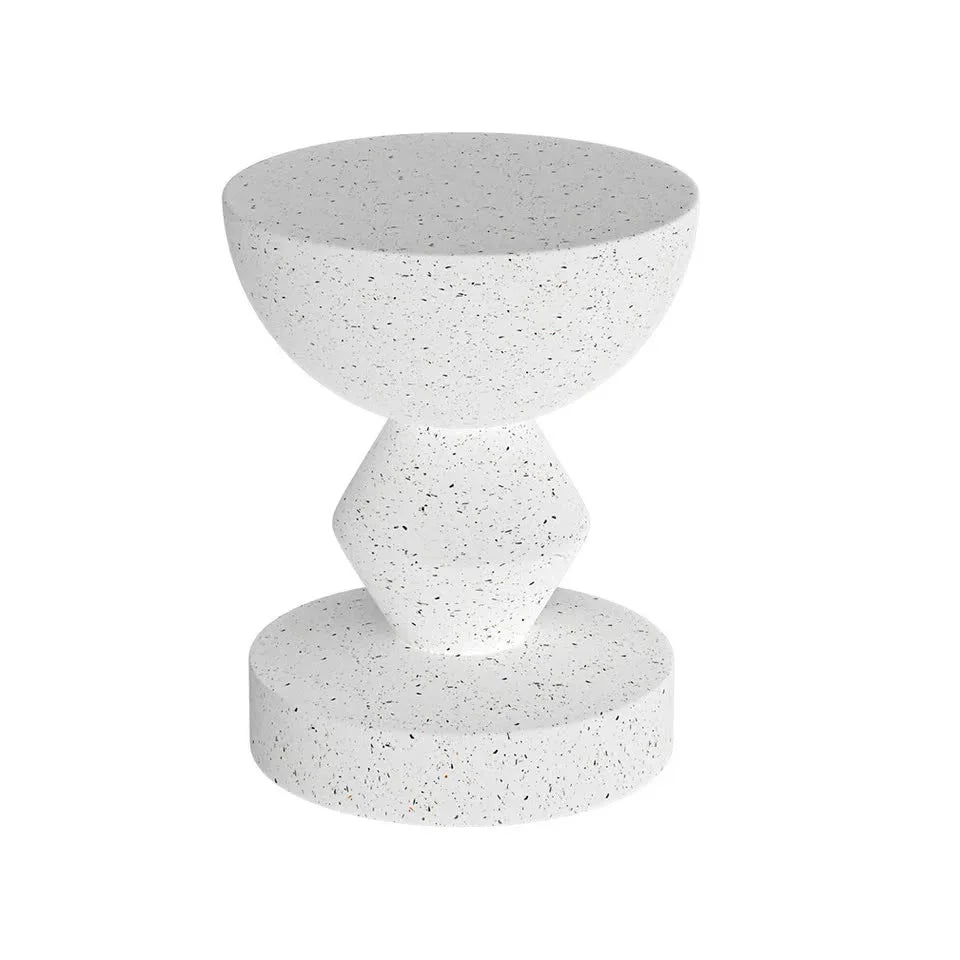 Stylish Lightweight Concrete Sofa Side Table Cement Bedside Table Outdoor Patio
