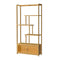 6 Tiers Freestanding Bamboo Storage Shelf High & Low Shelf Bookshelf Plant Stand