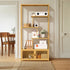 6 Tiers Freestanding Bamboo Storage Shelf High & Low Shelf Bookshelf Plant Stand