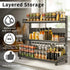 3-Tier Large Kitchen Spice Rack Anti-Rust Organizer Shelf, Height Adjustable Storage Rack AU