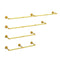 Vintage Gold Wall-Mounted Clothes Rack – Strong Metal Garment Hanging Rail