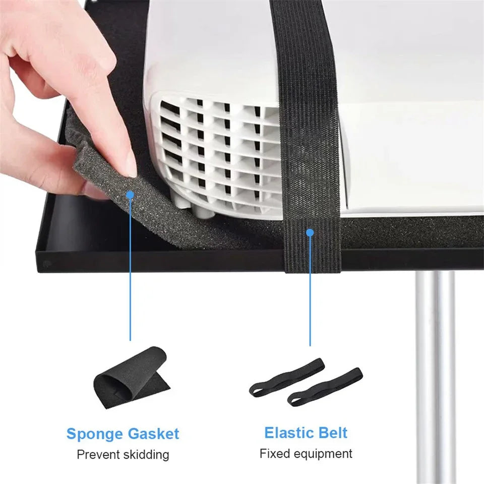 Universal Projector Tripod Laptop Floor Stand DJ Equipment Holder with Plate