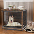 Wooden Pet Crate & Dog Cage End Table