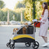 Two Dogs Stroller Divider Pet Travel Stroller Carrier One-key Folding Outdoor