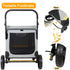 Large Dog Stroller Foldable Pet Pushchair with Doors