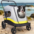 Large Dog Stroller Foldable Pet Pushchair with Doors