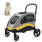 Large Foldable Dog Stroller Pet Pushchair with Mesh Doors 20kg
