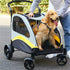 Large Dog Stroller Foldable Pet Pushchair with Doors