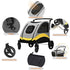 Large Dog Stroller Foldable Pet Pushchair with Doors