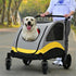 Extra Large Dog Stroller Foldable Pet Pushchair with Doors