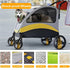 Extra Large Dog Stroller Foldable Pet Pushchair with Doors