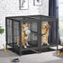 Giant Dog Cage Indoor Outdoor Super-Hard Metal Kennel Pet Playpen W Tray&Divider
