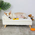Luxurious Rectangular Pet Sofa Bed with Anti-Skid Base