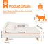 Luxurious Rectangular Pet Sofa Bed with Anti-Skid Base
