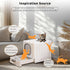 Big Top Entry Deep Tray Enclosed Kitty Cat Litter Box Easy To Clean Pull Handle