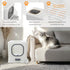 Big Top Entry Deep Tray Enclosed Kitty Cat Litter Box Easy To Clean Pull Handle
