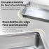 Stainless Steel Enclosed Cat Litter Box Top Exit Pet Toilet Box w/ Litter Scoop
