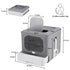 Foldable Fully Enclosed Hooded Cat Litter Box Self-Cleaning Kitty Toilet w Tray