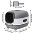 Large Capacity Enclosed Cat Litter Box with Hood and Scoop, Leak-Proof Design