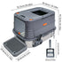 Jumbo Stainless Steel Cat Litter Box for Multi-Cats Large Toilet Box with Removable Lid