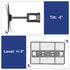 32-65" Large Extendable Strong TV Mount Wall Bracket For Most Corner Wall Angle